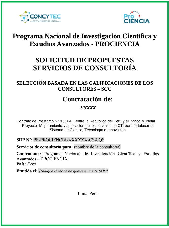 Anexo N° 5.6 SDP Selección basada en calificación de consultores (SCC)